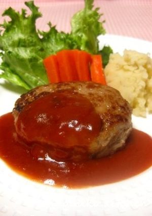 麩んわり♡ハンバーグ-レシピのメイン写真
