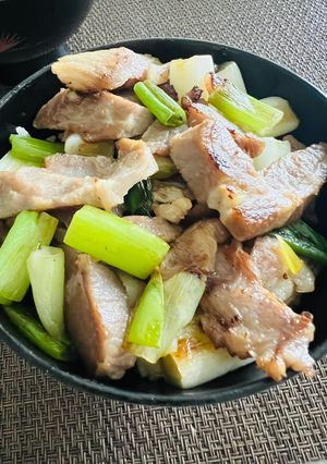 ネギを背負った田中角煮ぃ丼🤣😂🤣😂-レシピのメイン写真