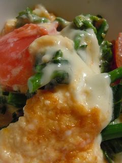 菜の花とトマトのスクランブルエッグ-レシピのメイン写真