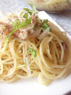 新玉ねぎとゆかりの冷製パスタ-レシピのメイン写真