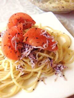 トマトとしらすの冷製パスタ-レシピのメイン写真