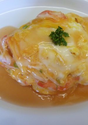 カニ玉風ライス。ケッチャップあんかけ♪-レシピのメイン写真