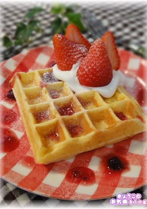 カフェ風★ワンボウルで簡単ワッフル★-レシピのメイン写真