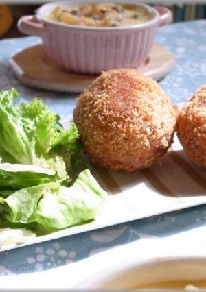 クリームチーズ in ライスコロッケ☆-レシピのメイン写真