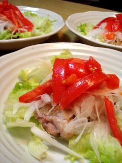 さっぱり照り焼き新玉のせ-レシピのメイン写真
