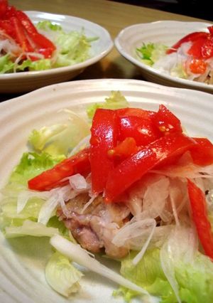 さっぱり照り焼き新玉のせ-レシピのメイン写真