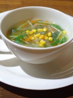 生姜入り春雨スープ-レシピのメイン写真