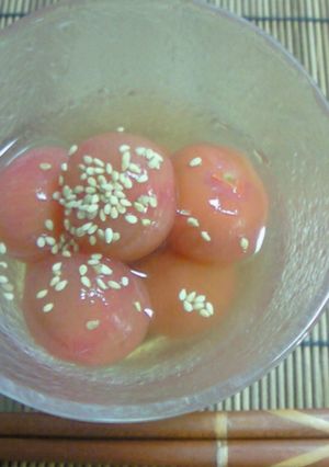 夏に♪だし漬けミニトマト-レシピのメイン写真