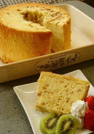 ふわふわ❤チョコチップのシフォンケーキ-レシピのメイン写真