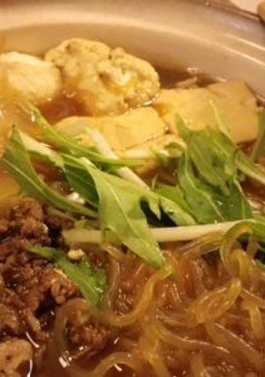 お豆腐で満足感♪「すき焼き風 肉豆腐」-レシピのメイン写真