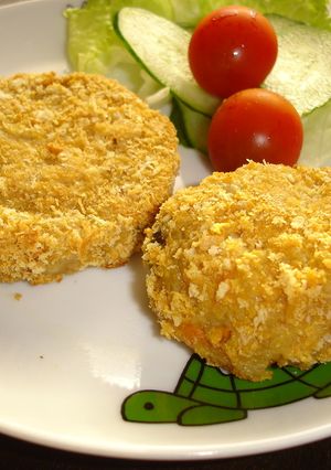 余ったカレーで揚げないコロッケ♪-レシピのメイン写真
