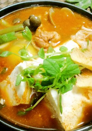 韓国のお鍋❀スンドゥブチゲ-レシピのメイン写真