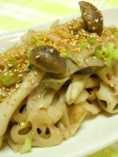れんこんの味噌きんぴら-レシピのメイン写真