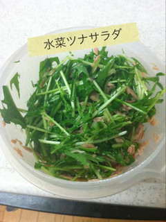 簡単水菜ツナサラダ♪-レシピのメイン写真