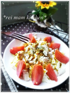 ✿野菜食べよう♡カレーマヨチキンサラダ✿-レシピのメイン写真