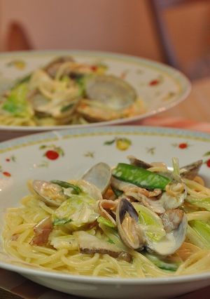 あさりとベーコンの✿クリームパスタ-レシピのメイン写真