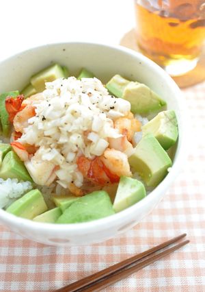 ネギ塩☆えびアボカド丼-レシピのメイン写真