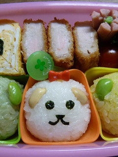 簡単キャラ弁★豆しば★癒される~?-レシピのメイン写真