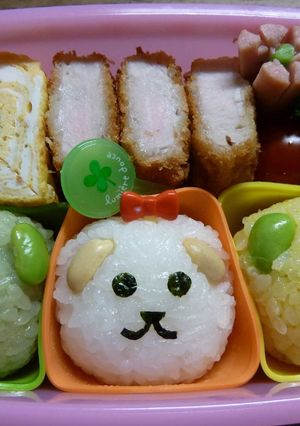 簡単キャラ弁★豆しば★癒される～？-レシピのメイン写真