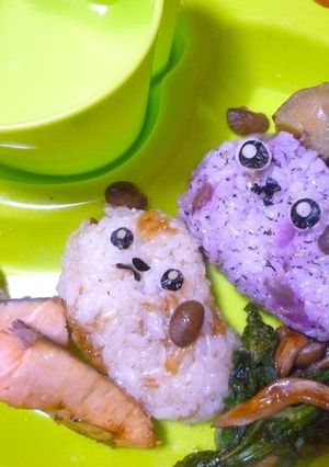 豆しば＊キャラ弁♪（小豆しば。大豆しば）-レシピのメイン写真