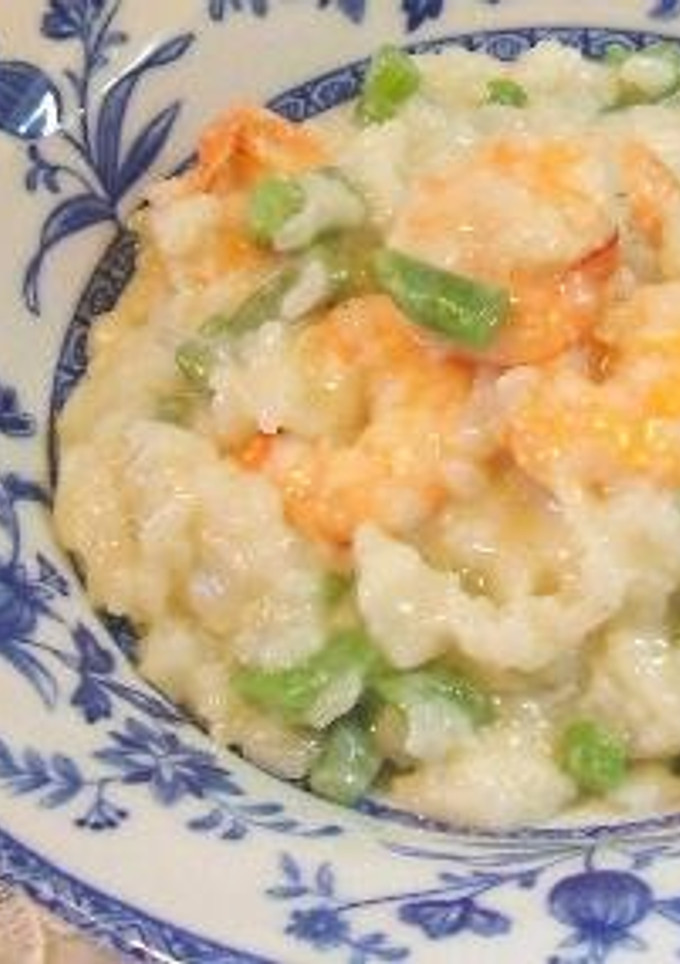 簡単　海老とそら豆の　ヘルシーリゾット-レシピのメイン写真