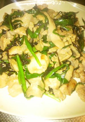 簡単！豚肉の塩昆布炒め-レシピのメイン写真