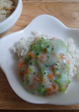 ☆離乳食中期☆白身魚のホワイトソース-レシピのメイン写真