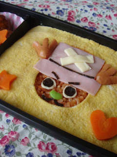 *オムライスdeチョッパー弁当*-レシピのメイン写真