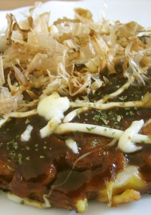 中力粉でもちふわ♪キャベツ満腹お好み焼き-レシピのメイン写真