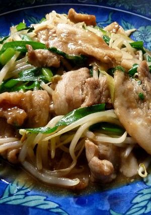 レバー苦手でレバニラ風？豚ニラ炒め♪-レシピのメイン写真
