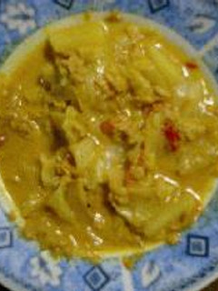 キャベツとツナのカレー味煮込み-レシピのメイン写真