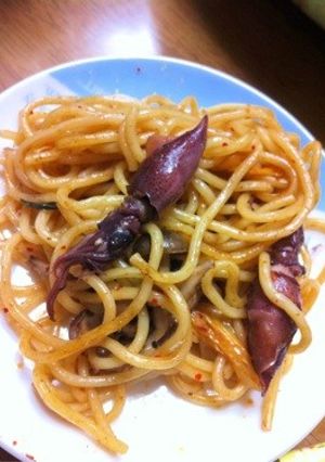 ホタルイカで簡単イカ焼きそば-レシピのメイン写真
