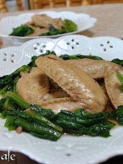 手羽先とほうれん草のさっぱり煮物-レシピのメイン写真