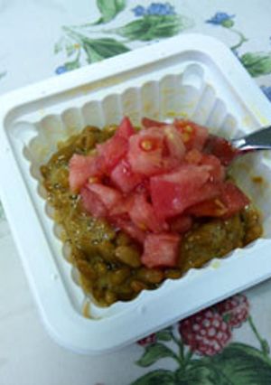 簡単！美味しいトマト納豆-レシピのメイン写真