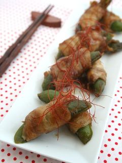 スナップえんどうの照り焼き風中華肉巻き-レシピのメイン写真