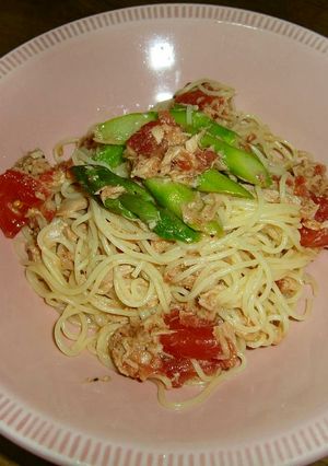 トマトの冷製パスタ☆美味しいよ♪-レシピのメイン写真