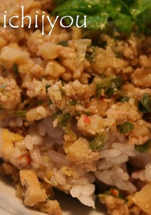 たけのこ入り肉みそ丼-レシピのメイン写真