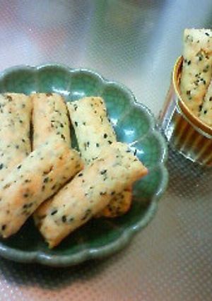 パセリとチーズとゴマ胡椒のクッキー-レシピのメイン写真