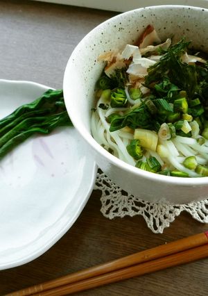 旬を楽しむ!釜バタうどん!-レシピのメイン写真