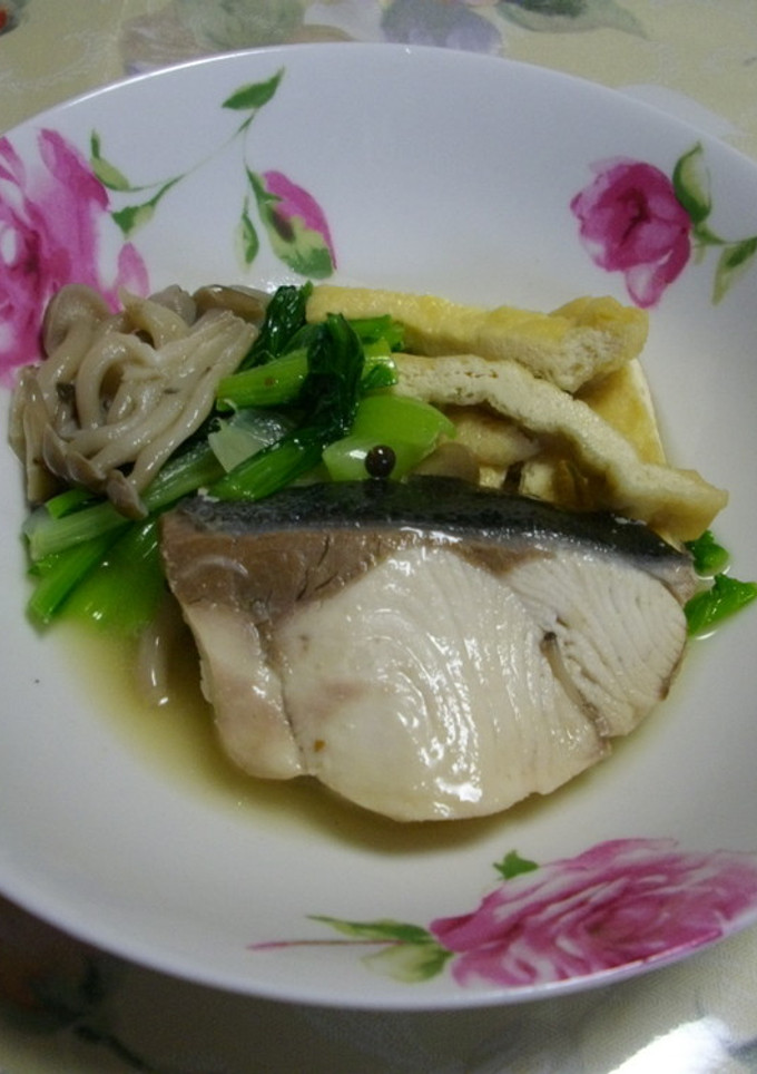 鰤と小松菜の煮物-レシピのメイン写真