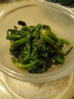 ほうれん草と春菊の胡麻和え-レシピのメイン写真