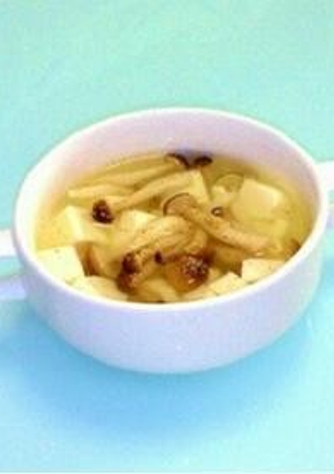 豆腐ときのこのほっこり生姜スープ-レシピのメイン写真