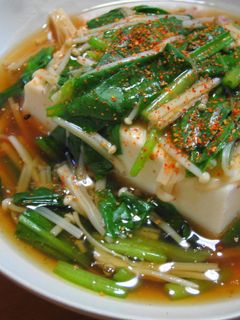 ほうれん草とえのきの豆腐あんかけ-レシピのメイン写真