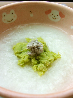離乳食 初期~【そら豆としらすのおかゆ】-レシピのメイン写真