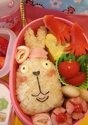 キャラ弁　ウサビッチ　プーチン-レシピのメイン写真