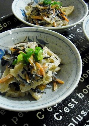 レンコンとヒジキのお惣菜風サラダ-レシピのメイン写真