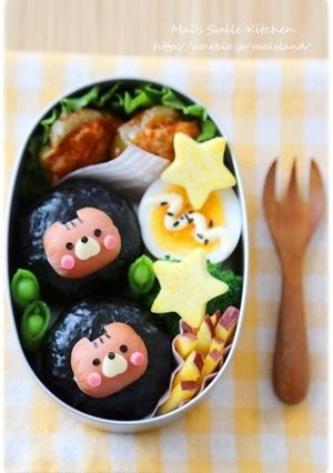 コロコロウインナーdeにゃんこ＊キャラ弁-レシピのメイン写真