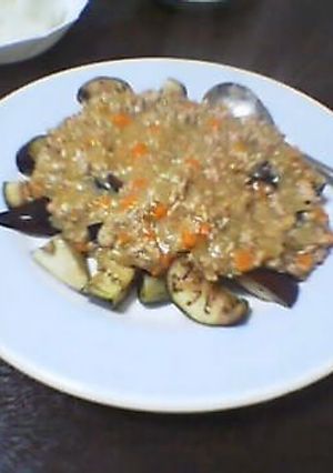 なすの肉味噌あんかけ-レシピのメイン写真