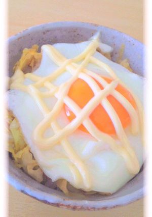 ランチに♪簡単ヘルシー｢キャベ玉丼｣-レシピのメイン写真
