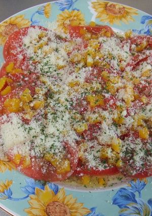 トマトと粉チーズのイタリアンなサラダ-レシピのメイン写真